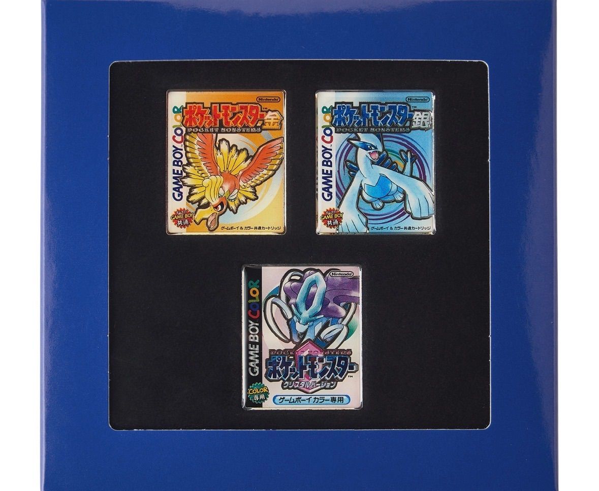 新品未開封 パッケージピンズ ポケットモンスター 金・銀・クリスタル