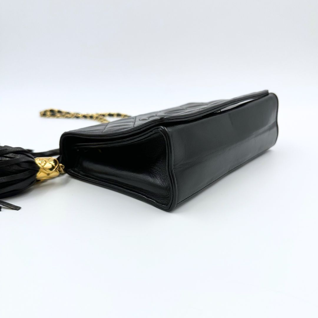 美品】Chanel デカココ マトラッセ フリンジ チェーンショルダーバッグ