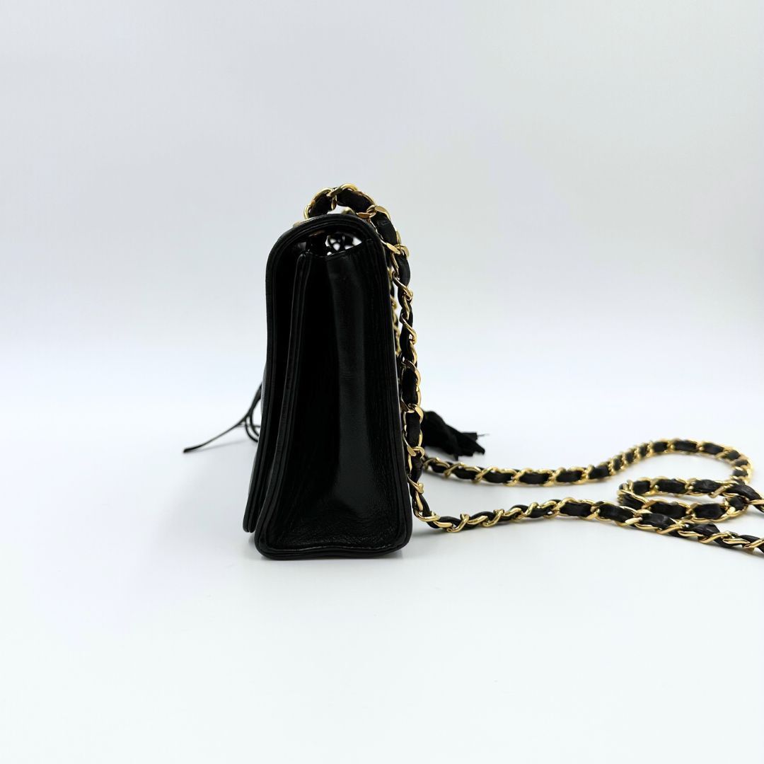美品】Chanel デカココ マトラッセ フリンジ チェーンショルダーバッグ