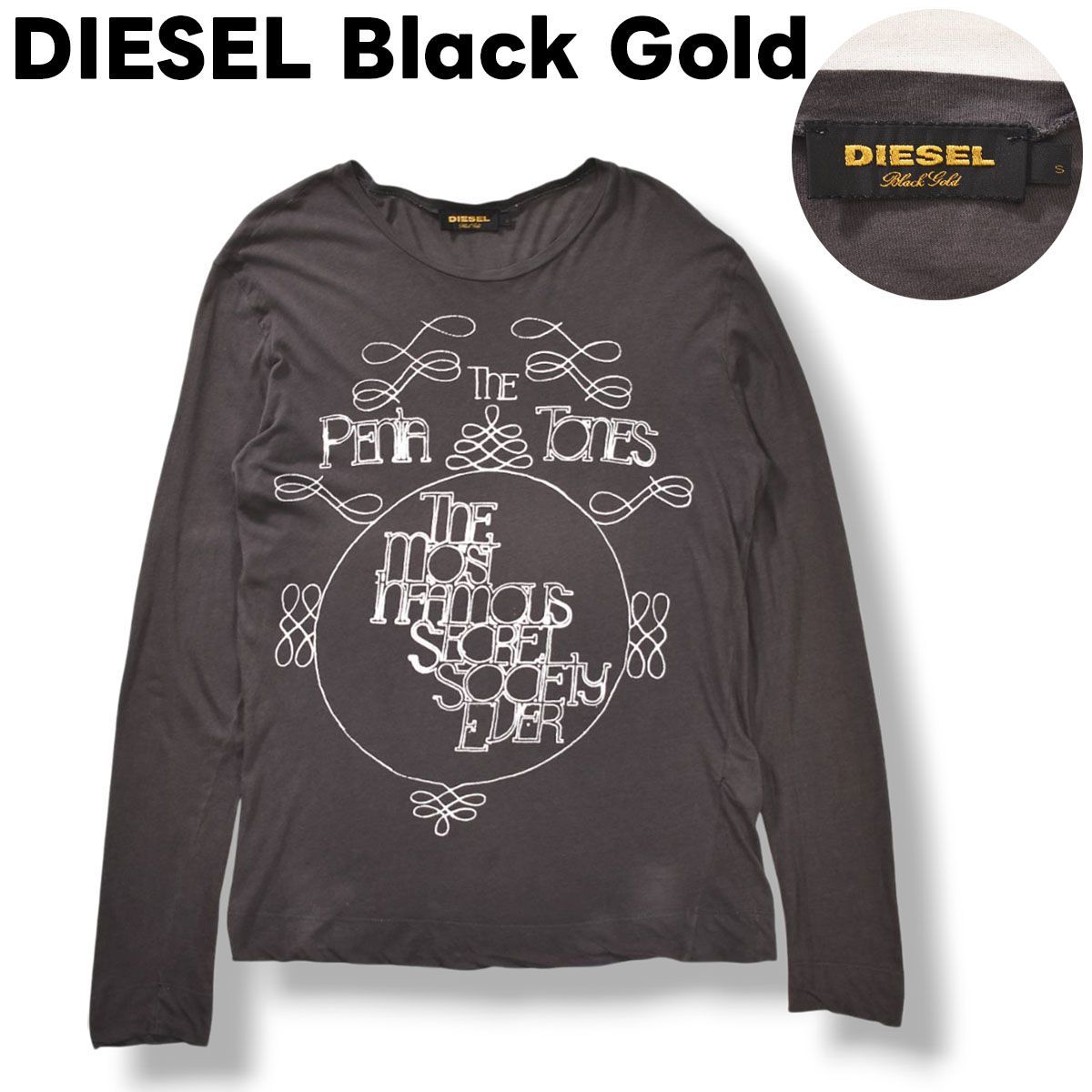 廃盤】 ディーゼル ブラックゴールド DIESEL Black Gold ロゴ プリント