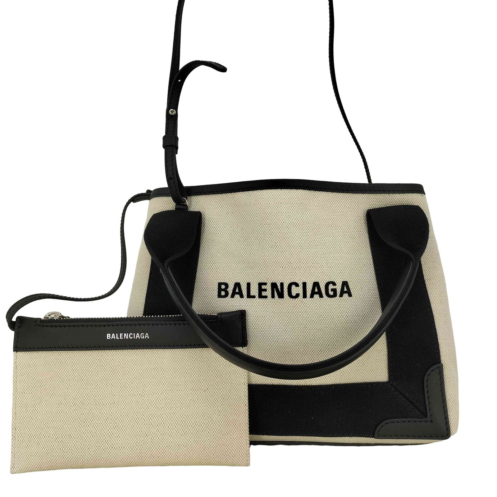 バレンシアガ BALENCIAGA Navy Cabas XS ネイビーカバスXS 2WAYバッグ