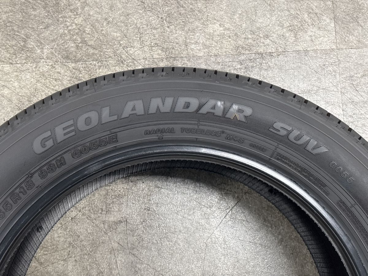 2026年製 バリ溝】ヨコハマ ジオランダー SUV G055 225/55R18 4本