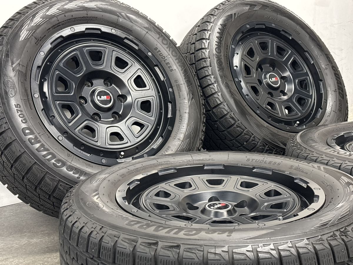 美品 バリ溝】LMG DS-10 18in 8J +25 PCD139.7 ヨコハマ アイスガード
