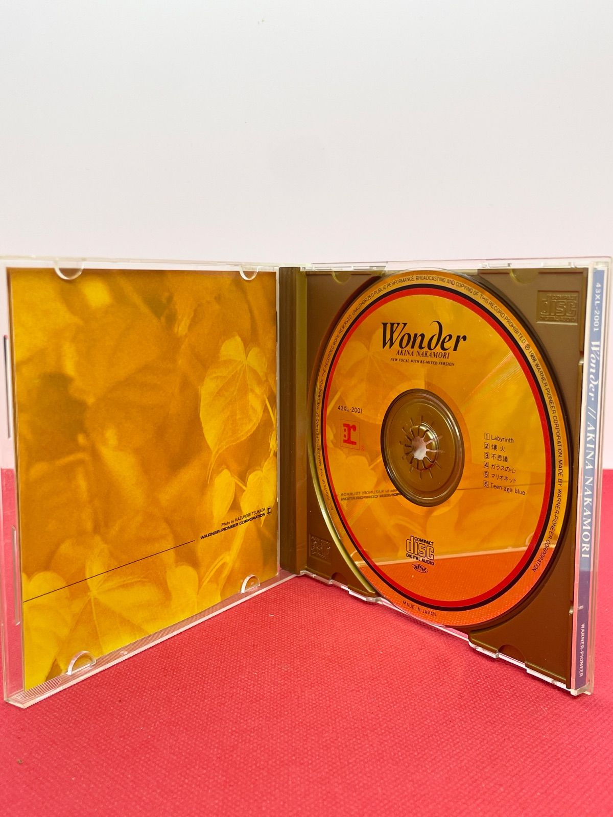 完全限定盤 中森明菜 / Wonder 24K GOLD CD 43XL‑2001 希少盤 ゴールド