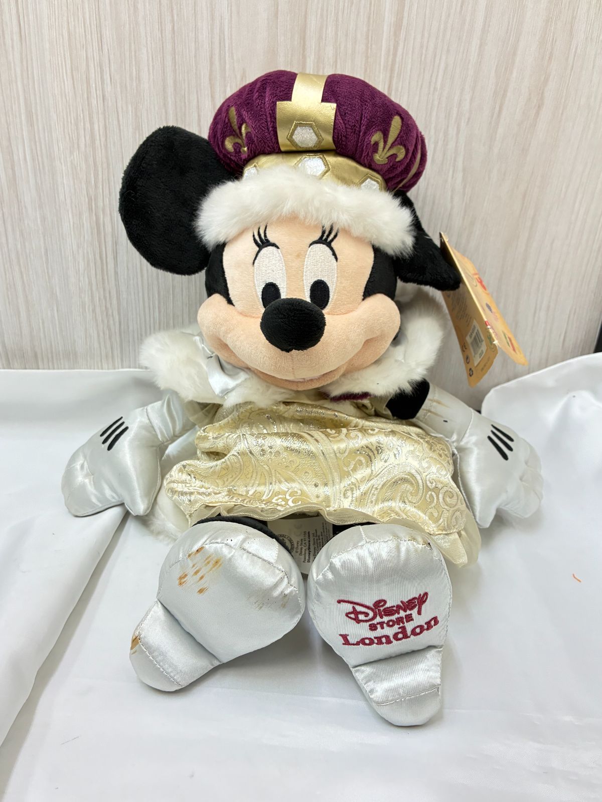 N【中古品】ミッキー ミニー ぬいぐるみ ディズニーストア ロンドン