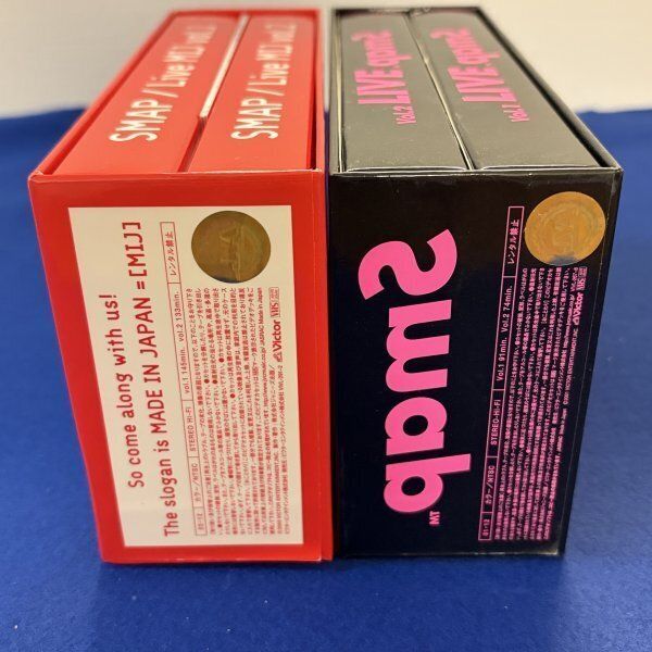 SMAP VHS Smap LIVE & Live MIJ ライブ 2BOXセット ビクター 見本品