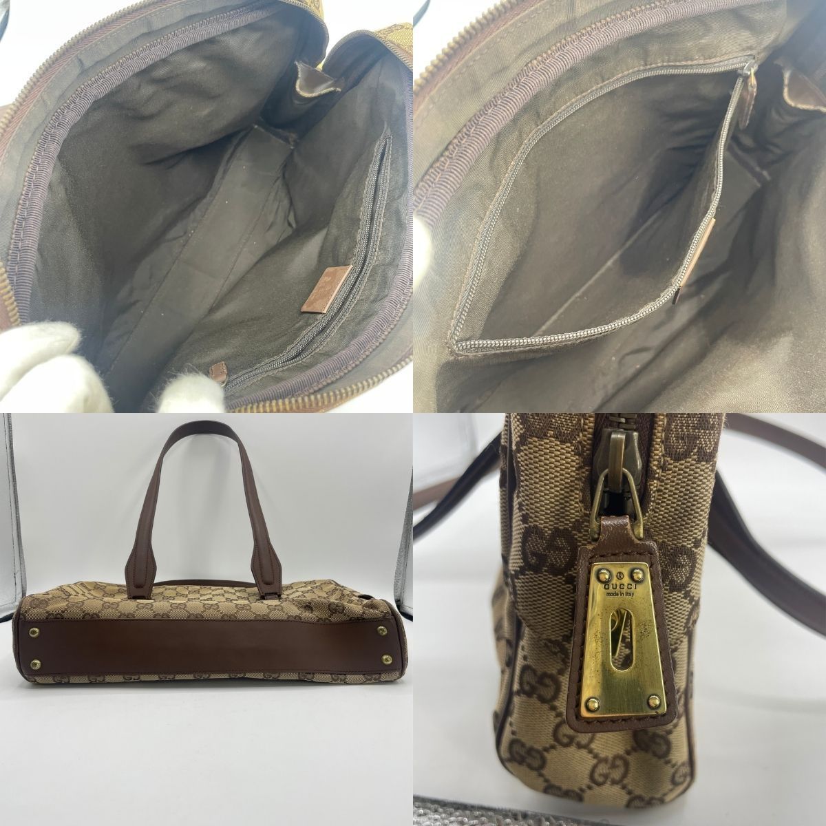 GUCCI グッチ トートバッグ ハンドバッグ レディース ブラウン系
