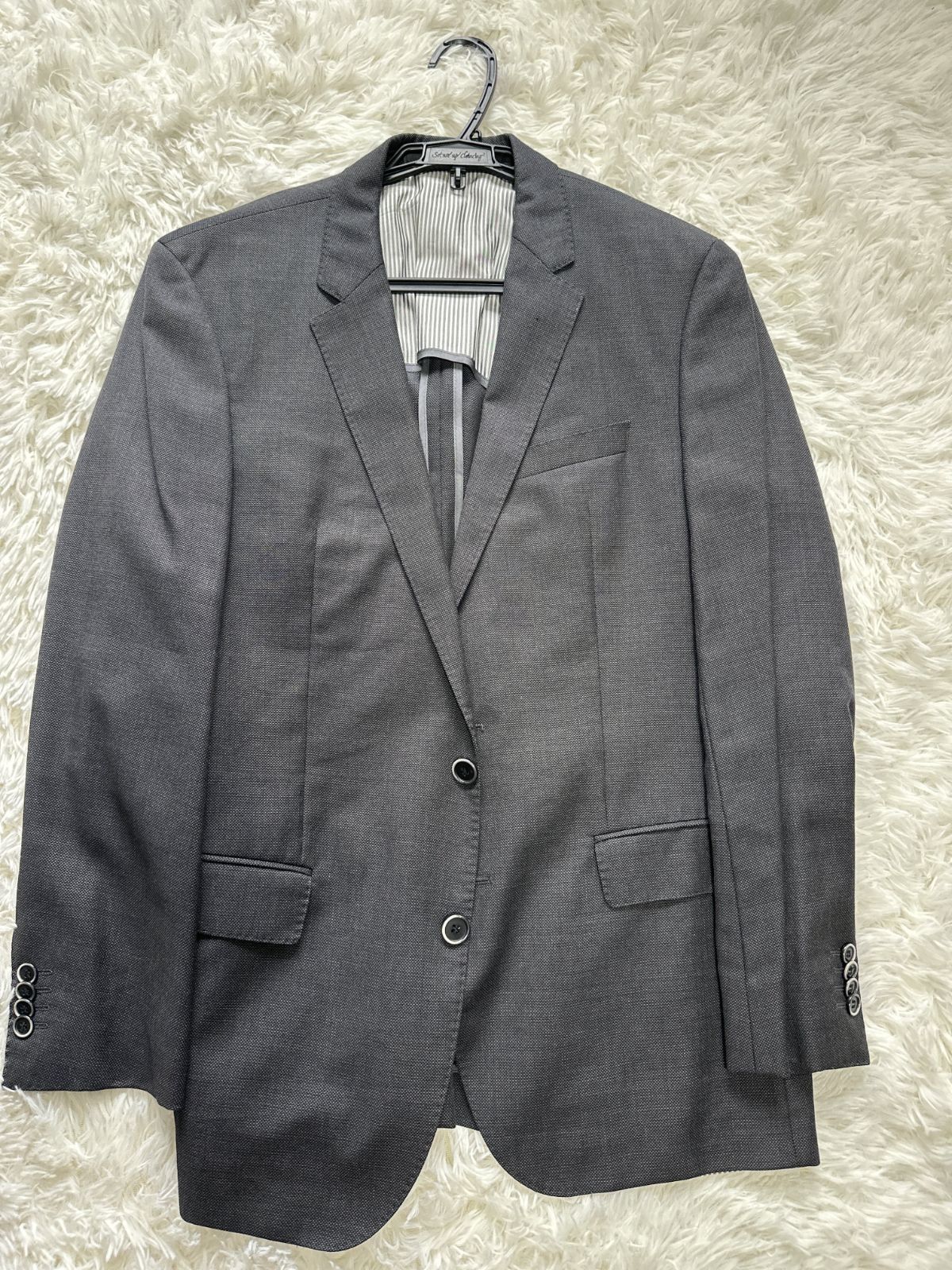 FFK01 BOSS HUGO BOSS スーツジャケット US 40R グレー