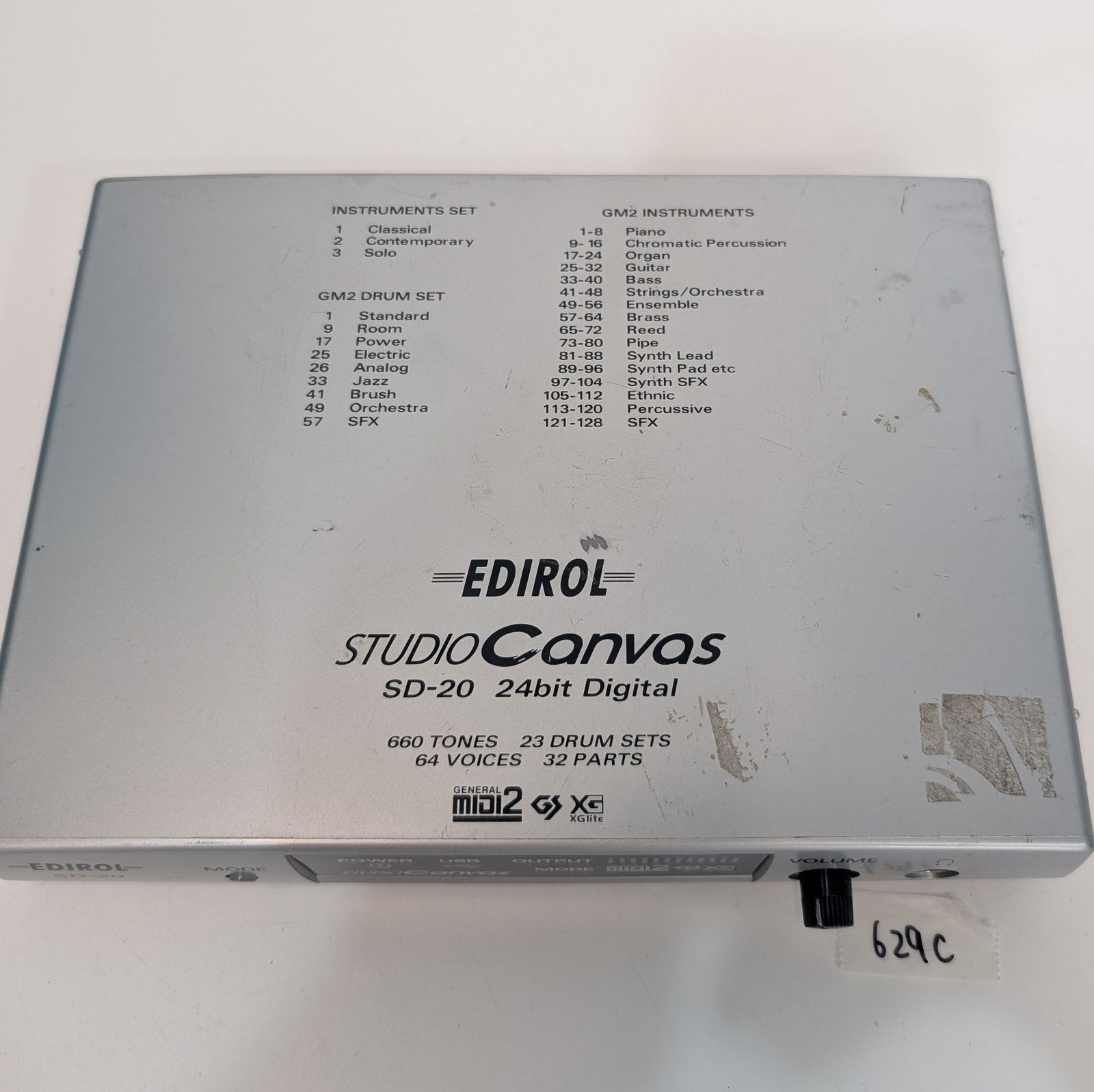 Roland EDIROL Studio Canvas SD-20 MIDI音源モジュール DTM機器 動作