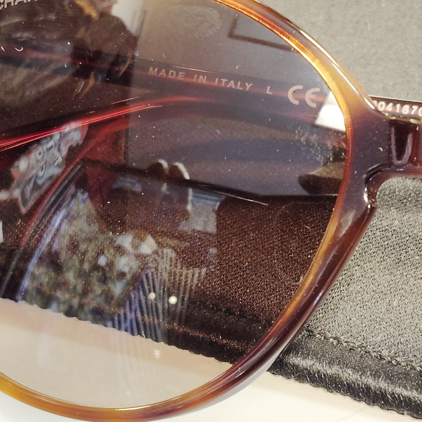 CHANEL 5278 ラウンドサングラス べっこう ココマーク シャネル ケース