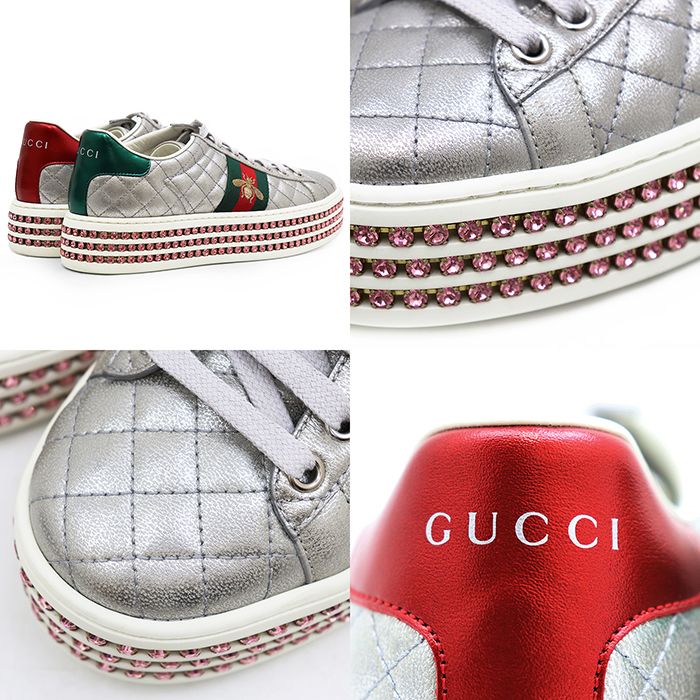 極美品】GUCCI グッチ キルティング スニーカー サイズ 36 1/2