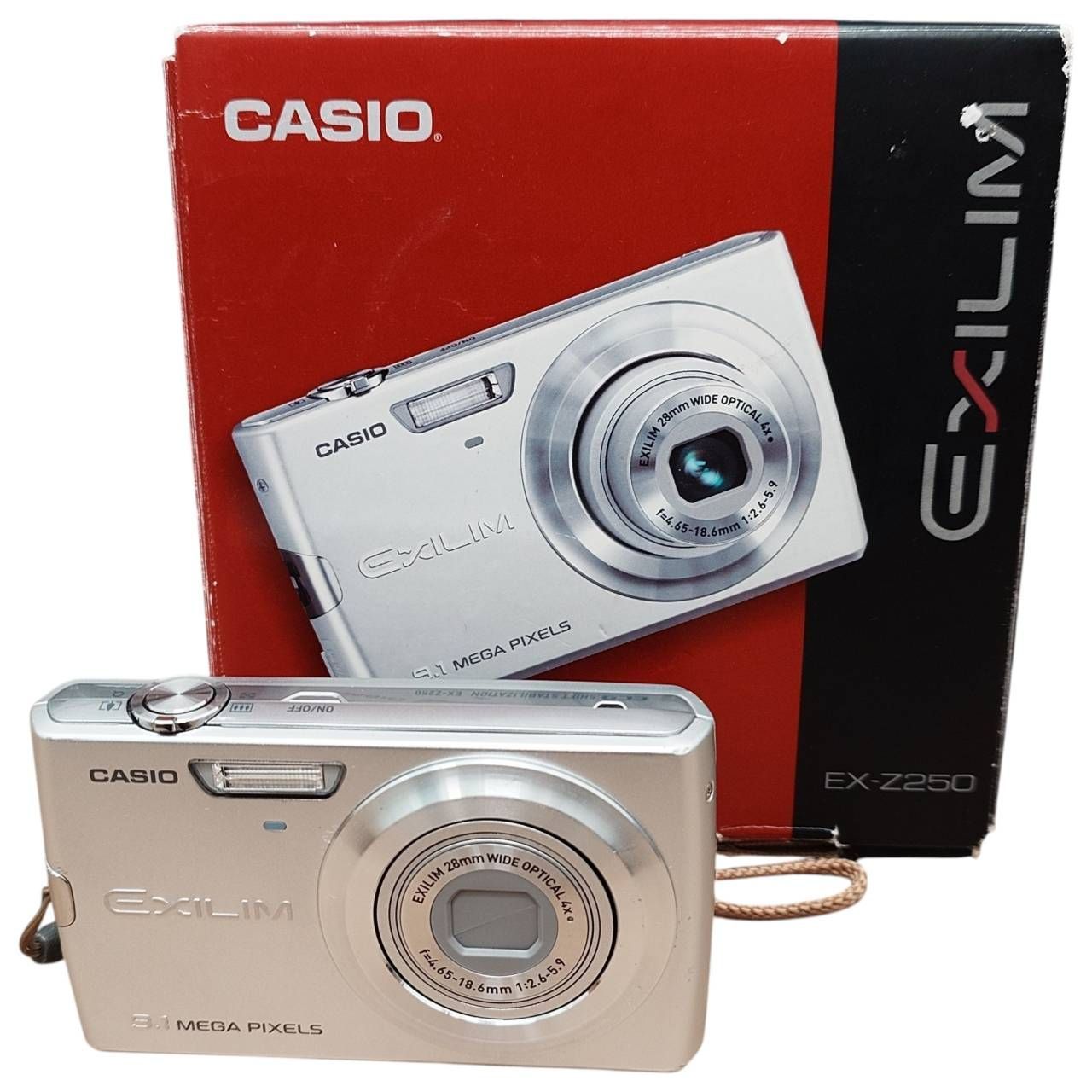 長】CASIO EXILIM EX-Z250 レンズ沈胴式 光学4倍ズーム 箱・説明書