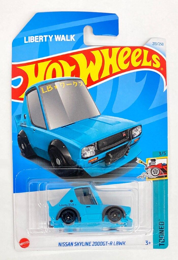 MATTEL HOTWHEELS TOONED 3/5 HXR17 日産 スカイライン 2000GT-R LBWK