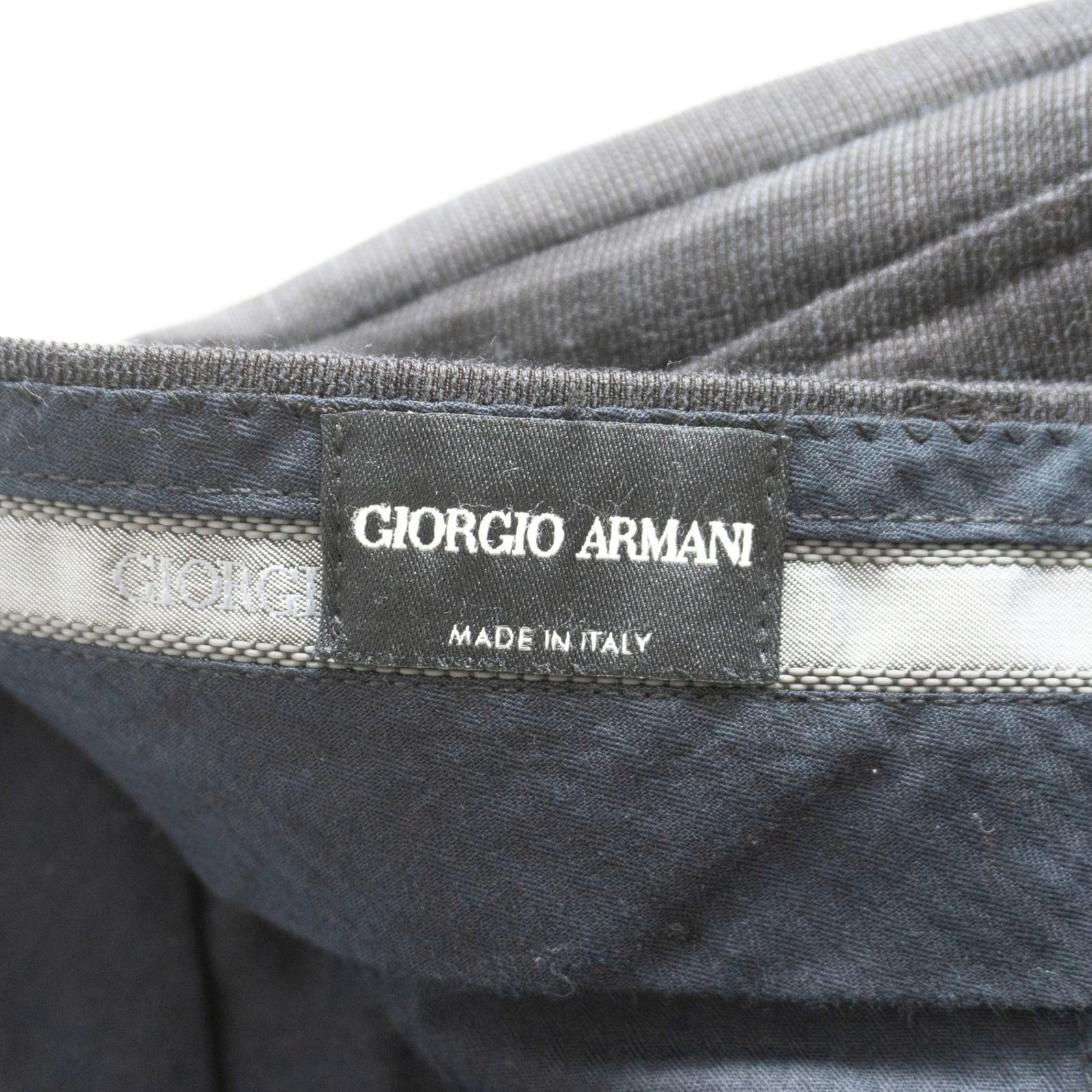 【美品】GIORGIO ARMANI【スラックスパンツ】ブラック ジョルジオアルマーニ 26070033 美品】GIORGIO ARMANI【スラックスパンツ】ブラック ジョルジオ