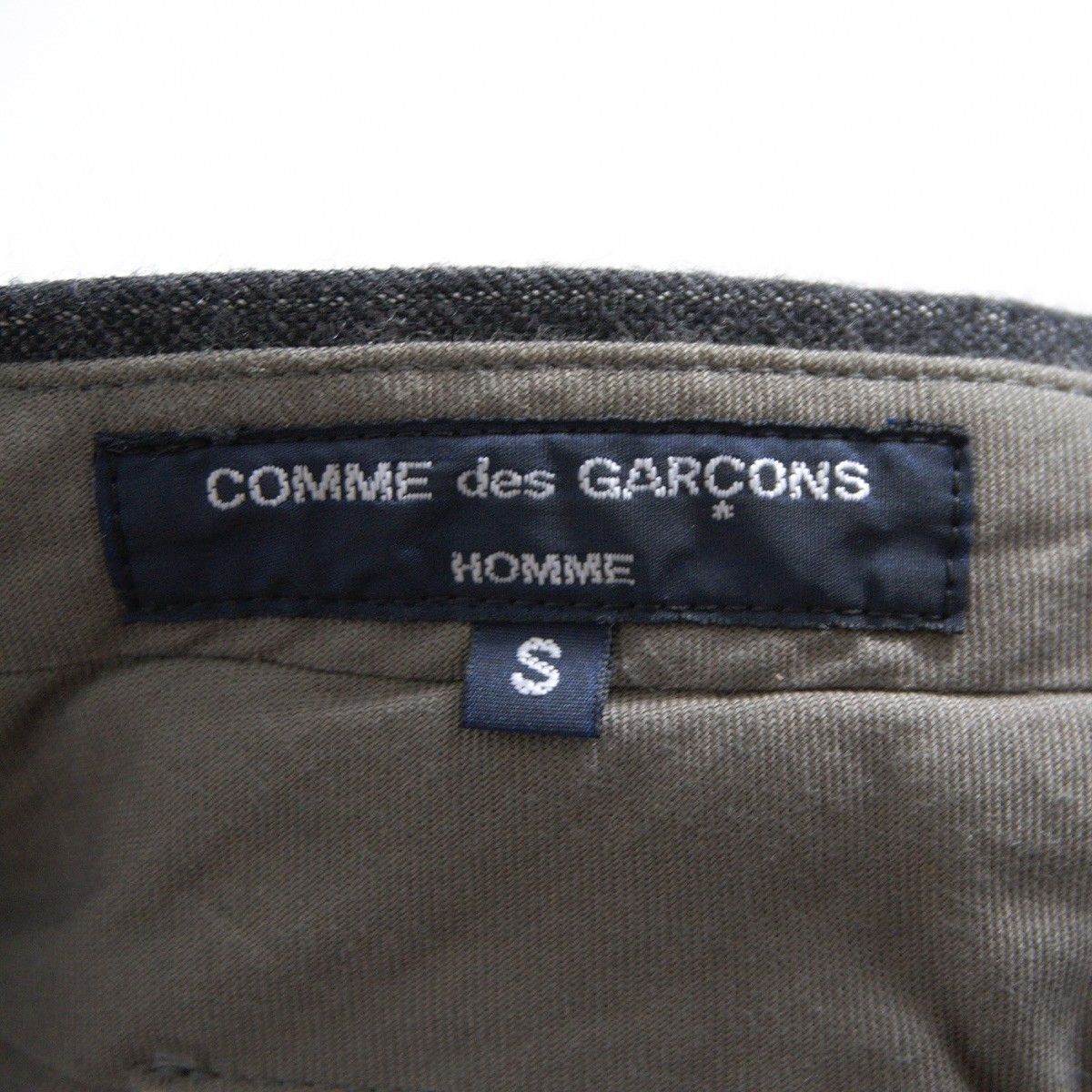 【美品】COMME des GARCONS HOMME 【ウール ツイード スラックス パンツ】Ｓ コムデギャルソン オム 26030413 美品】COMME des GARCONS HOMME 【ウール ツイード スラックス パンツ