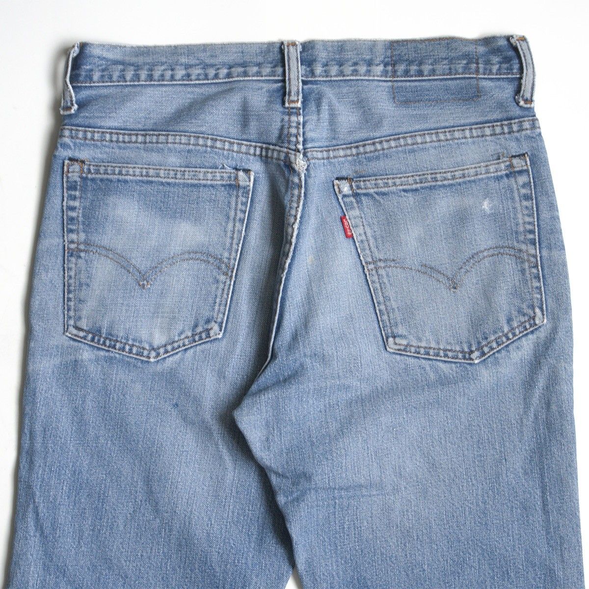 LEVI’S 66前期 BIG E 70s 517 ボタン裏2 襤褸 リペア有 雰囲気抜群/70s】 LEVI'S 【517 66前期 フレア デニムパンツ