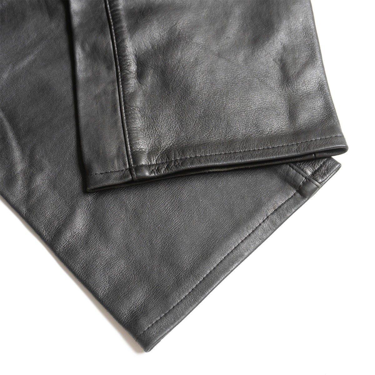美品】AERO LEATHER 【ステアハイド レザー パンツ】32 ブラック USA製