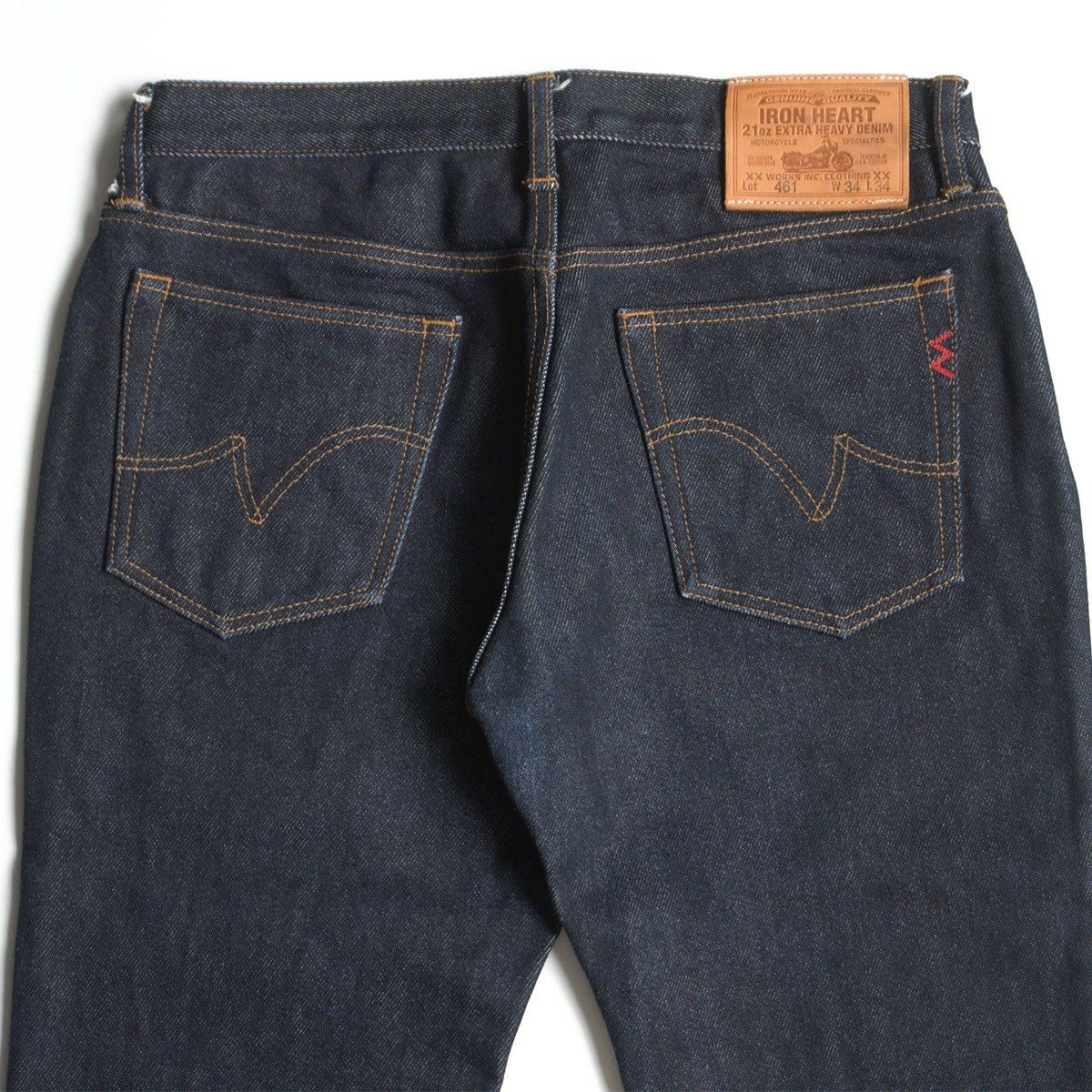 美品/濃紺】IRON HEART【LOT 461 21oz EXTRA HEAVY DENIM】34×34