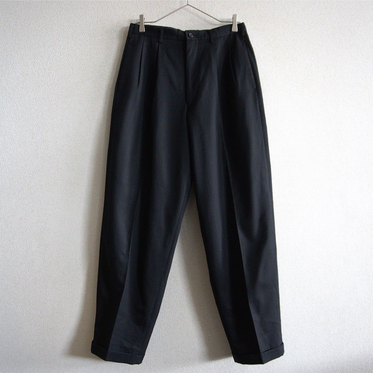 90s/アーカイブ】Y's for men【ワイド スラックス パンツ】M ウール