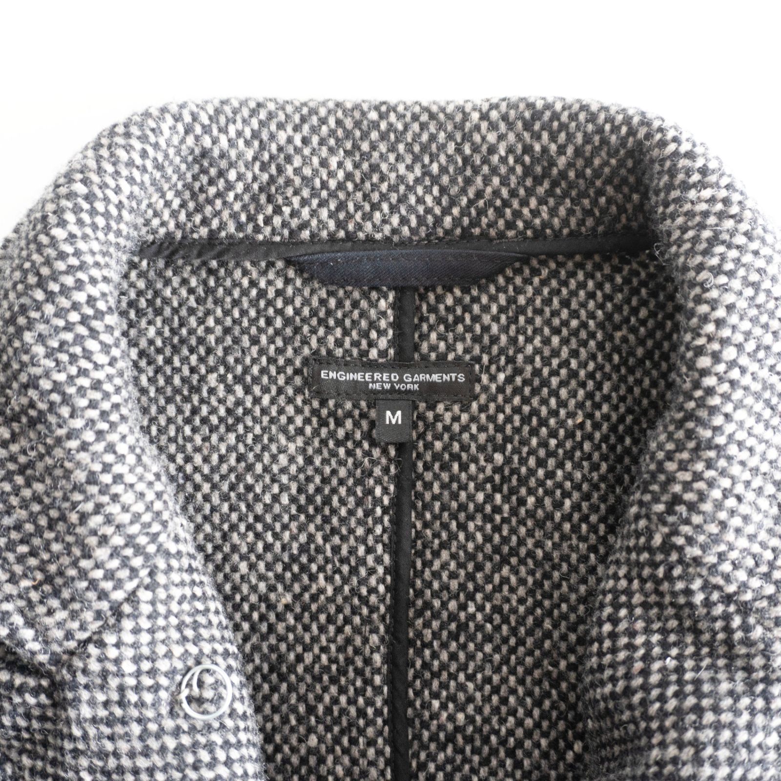 美品】Engineered Garments【BEDFORD JACKET】M グレー ツイードウール