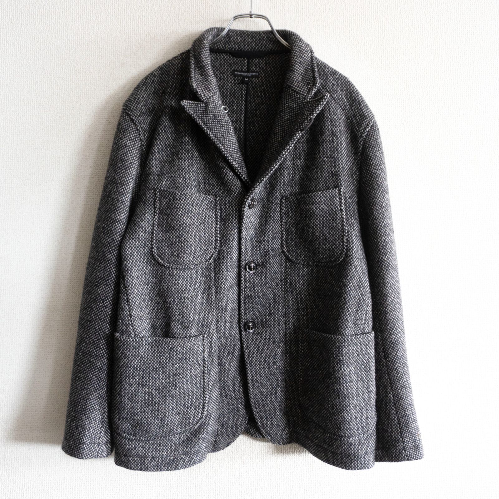 美品】Engineered Garments【BEDFORD JACKET】M グレー ツイードウール