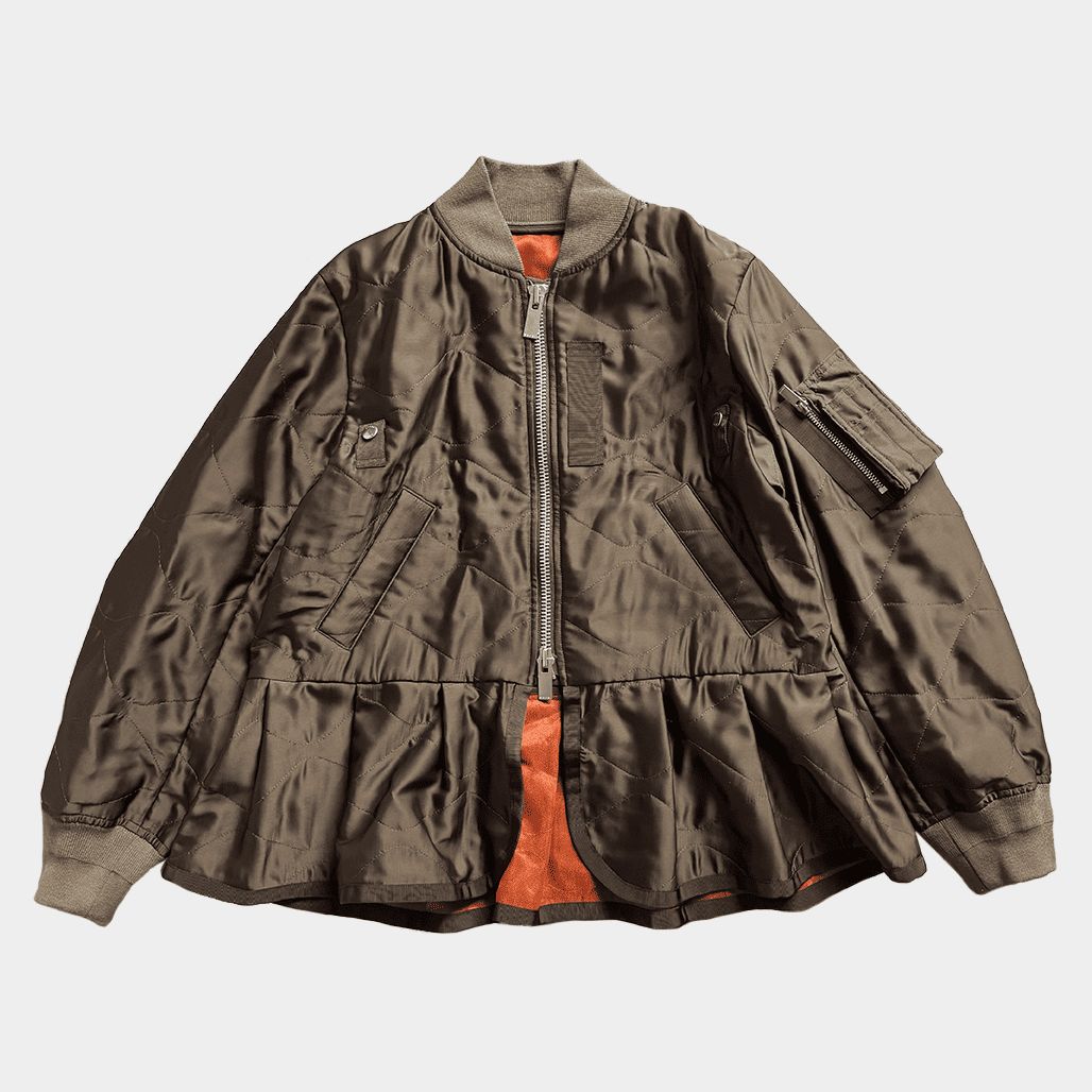 SACAI（サカイ） 2025SS シアーサテンMA-1ジャケット