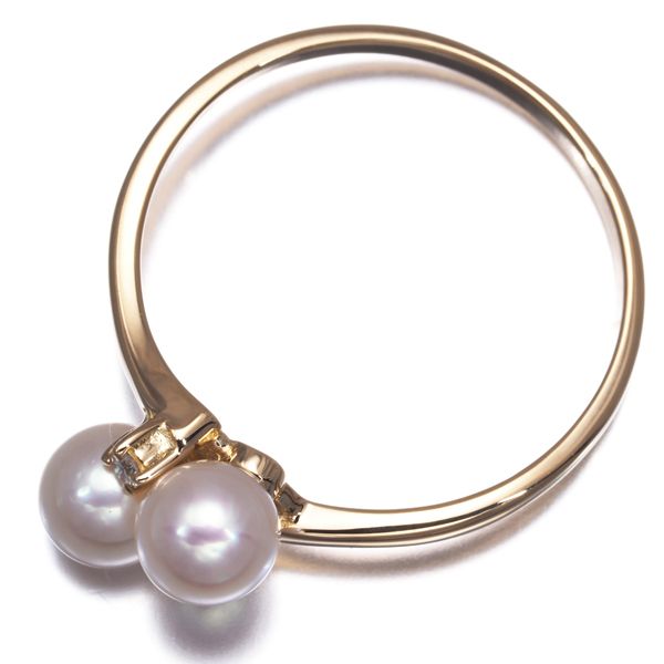 TASAKI タサキ リング ベビー パール 真珠 4.7mm ダイヤ ダイヤモンド