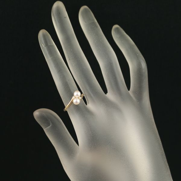 TASAKI タサキ リング ベビー パール 真珠 4.7mm ダイヤ ダイヤモンド