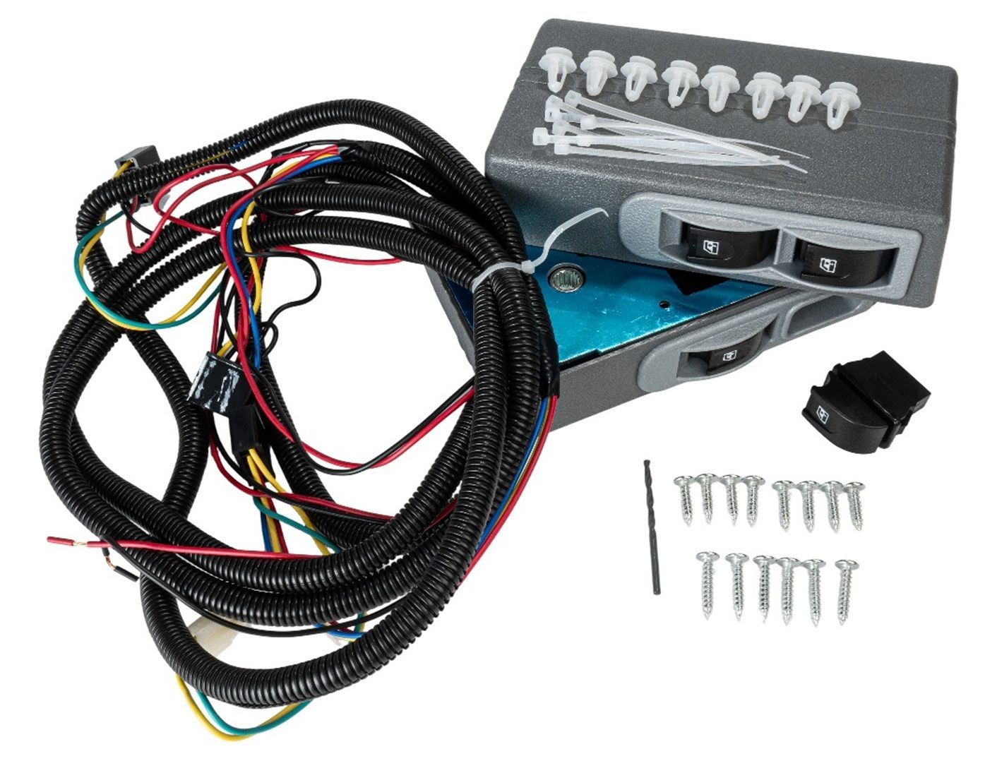 パワーウィンドウ 後付け 電動 後付 【オールブラック】2ドアパワーウインドウキット DC12V 汎用（16枚ギア車専用） JPN-PWK-ABK パワーウィンドウ 後付け 後付 DC12V オールブラック2ドアパワーウインドウキット オールブラック後付け