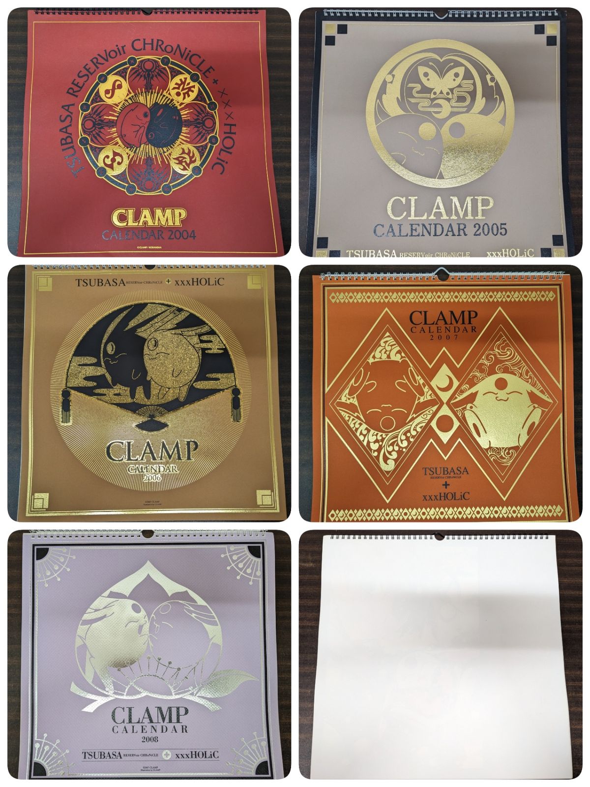 CLAMP◎カレンダー まとめて 2004-2008年 TSUBASA ツバサ xxxHOLiC