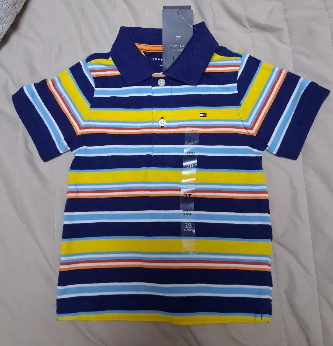 Tommy Hilfiger Kids(トミーヒルフィガーキッズ) ユア(YOOA) キッズ 半袖 カラーTシャツ 2歳前後 新品