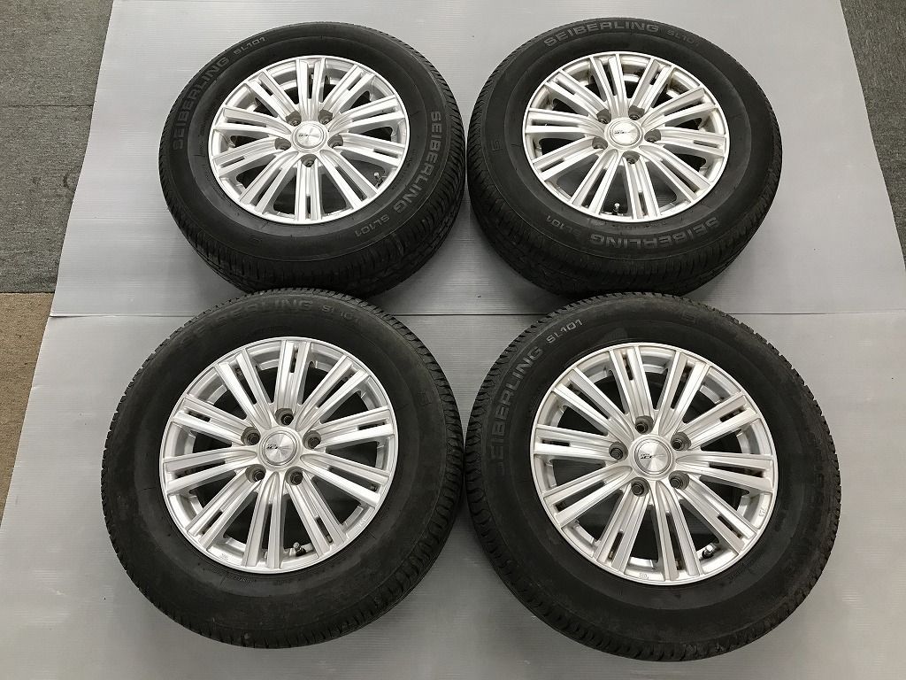◎すぐ使えます バリ溝 24年製 205/65R15 傷少 15inc 6J +53 114.3/5H