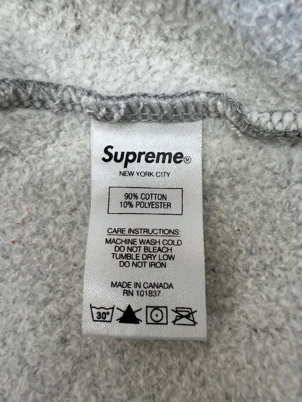 中古品】 Supreme シュプリーム 19SS TAG LOGO HOODED SWEATSHIRT タグ