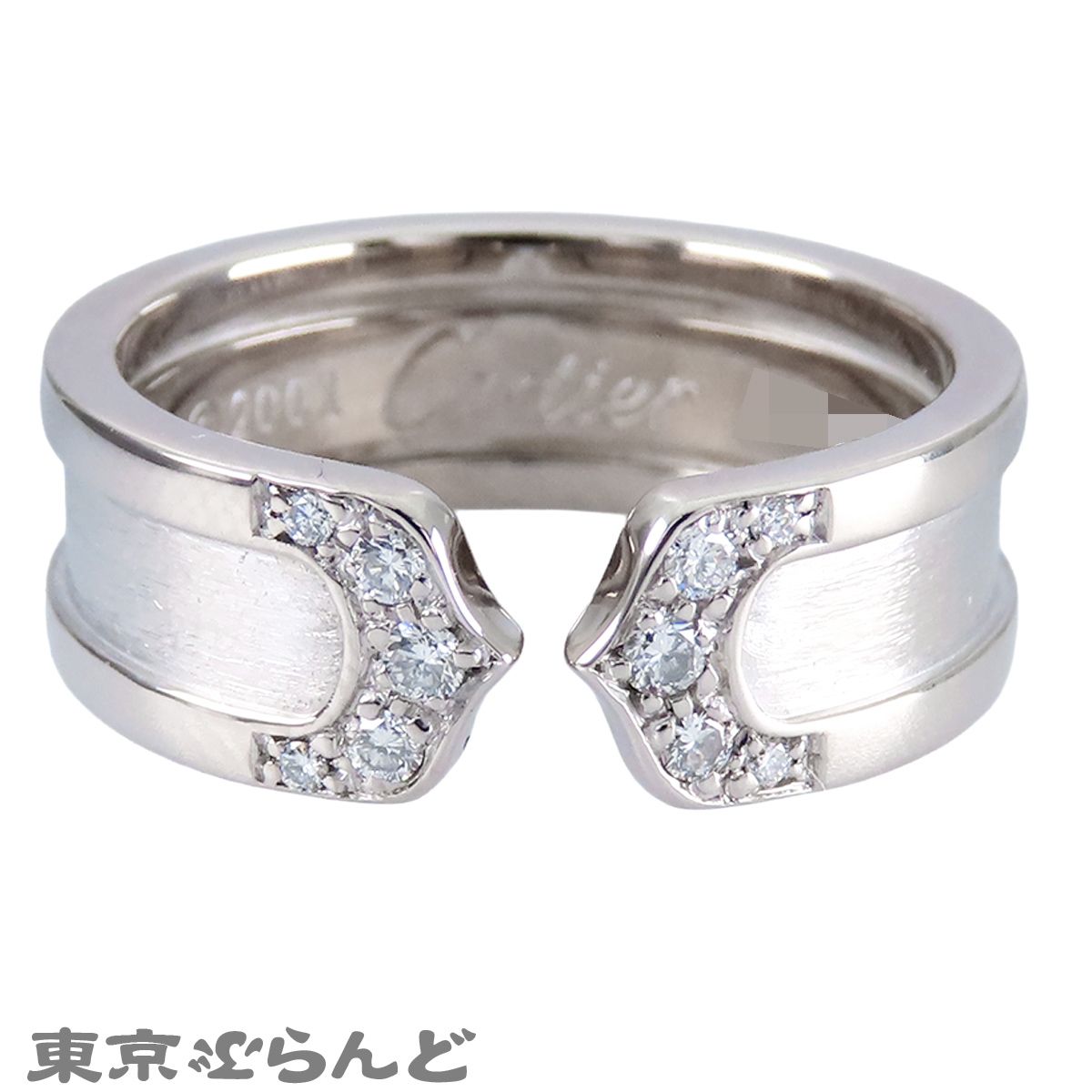 カルティエ CARTIER C2リング ホワイトゴールド K18WG ダイヤモンド