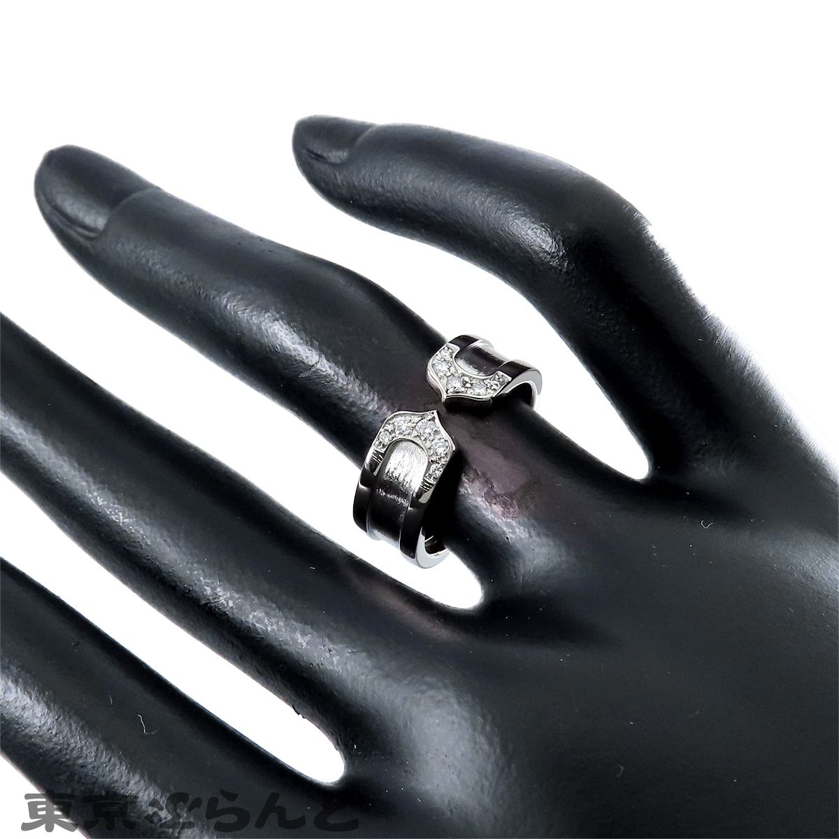 カルティエ CARTIER C2リング ホワイトゴールド K18WG ダイヤモンド