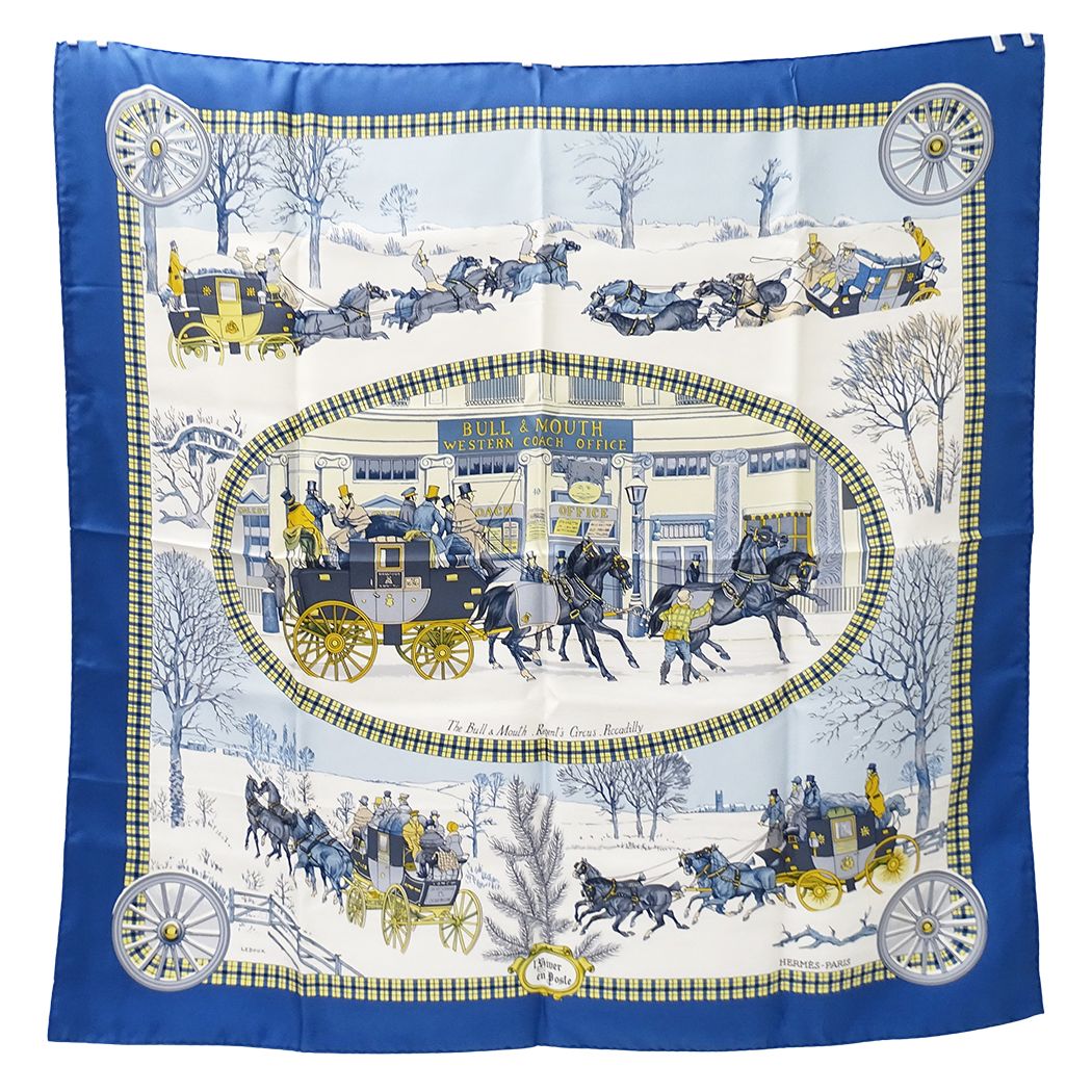 エルメス HERMES スカーフ レディース ブランド カレ 90 L'HIVER EN