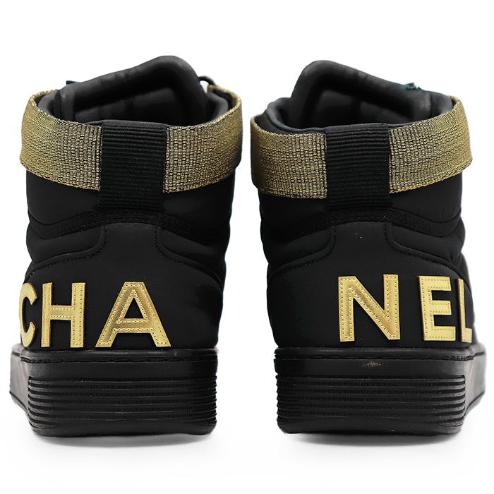 CHANEL シャネル　ハイカットスニーカー　38 CHANEL シャネル ハイカット スニーカー サイズ 38 レディース
