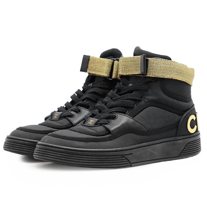 CHANEL スニーカー 38サイズ CHANEL シャネル ハイカット スニーカー サイズ 38 レディース