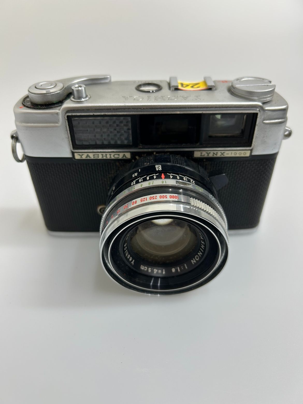 YASHICA LYNX-1000 YASHINON 1:1.8 f=4.5cm 純正カメラケース付き