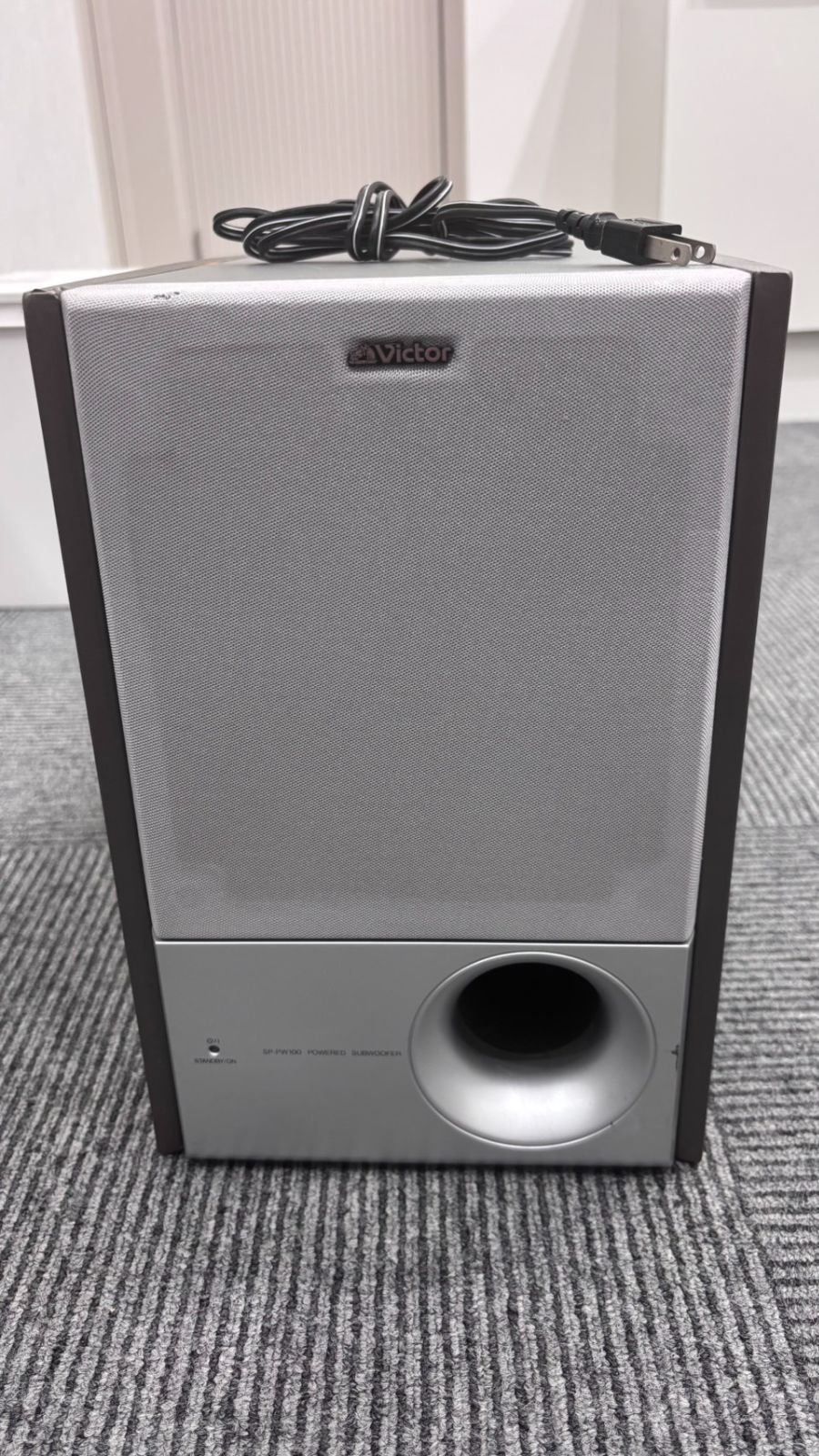 Victor SP-PW100 パワードサブウーファー 176K0062 電源コード付 動作