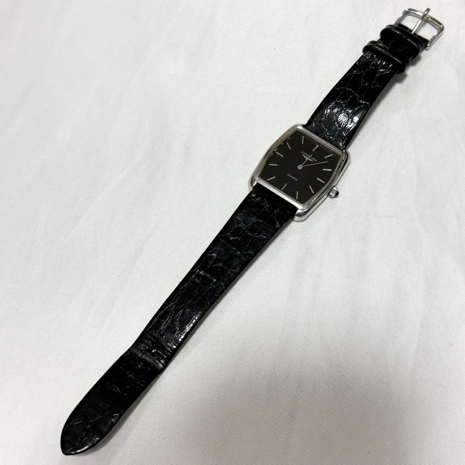 送料無料】Longines/ロンジン/ブラック/717 SWISS 4443/クォーツ腕時計