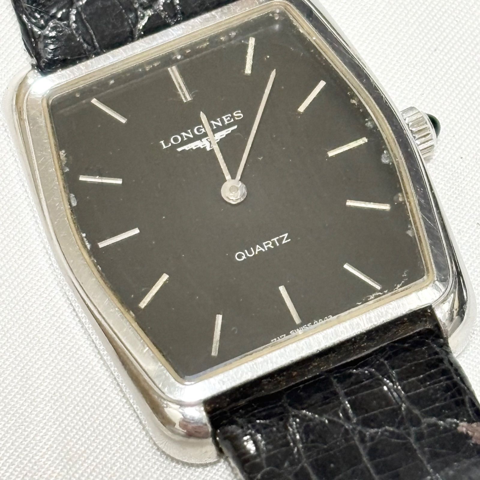 送料無料】Longines/ロンジン/ブラック/717 SWISS 4443/クォーツ腕時計