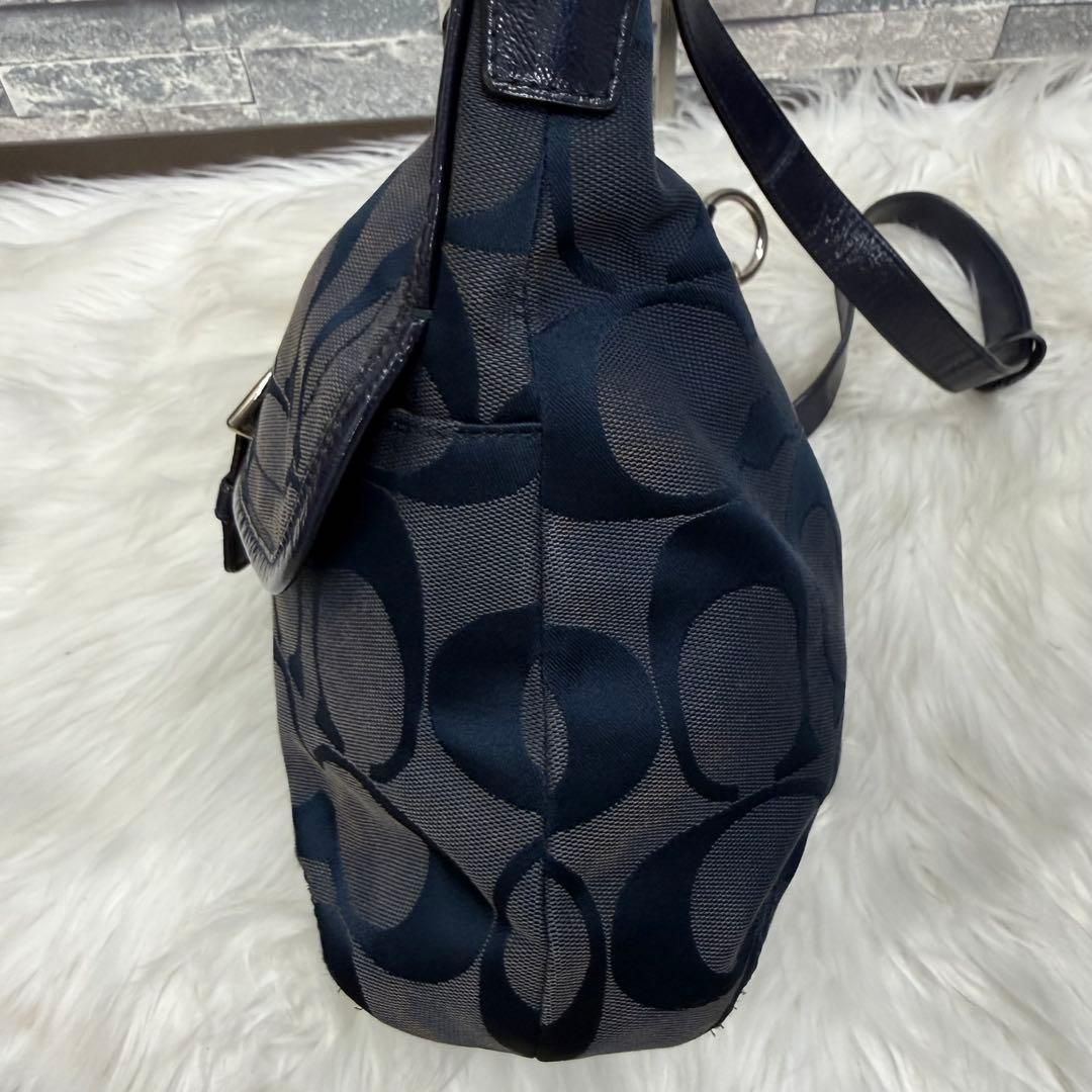 COACH コーチ レザーワンショルダーバッグ Y2Kシグネチャーキャンバス