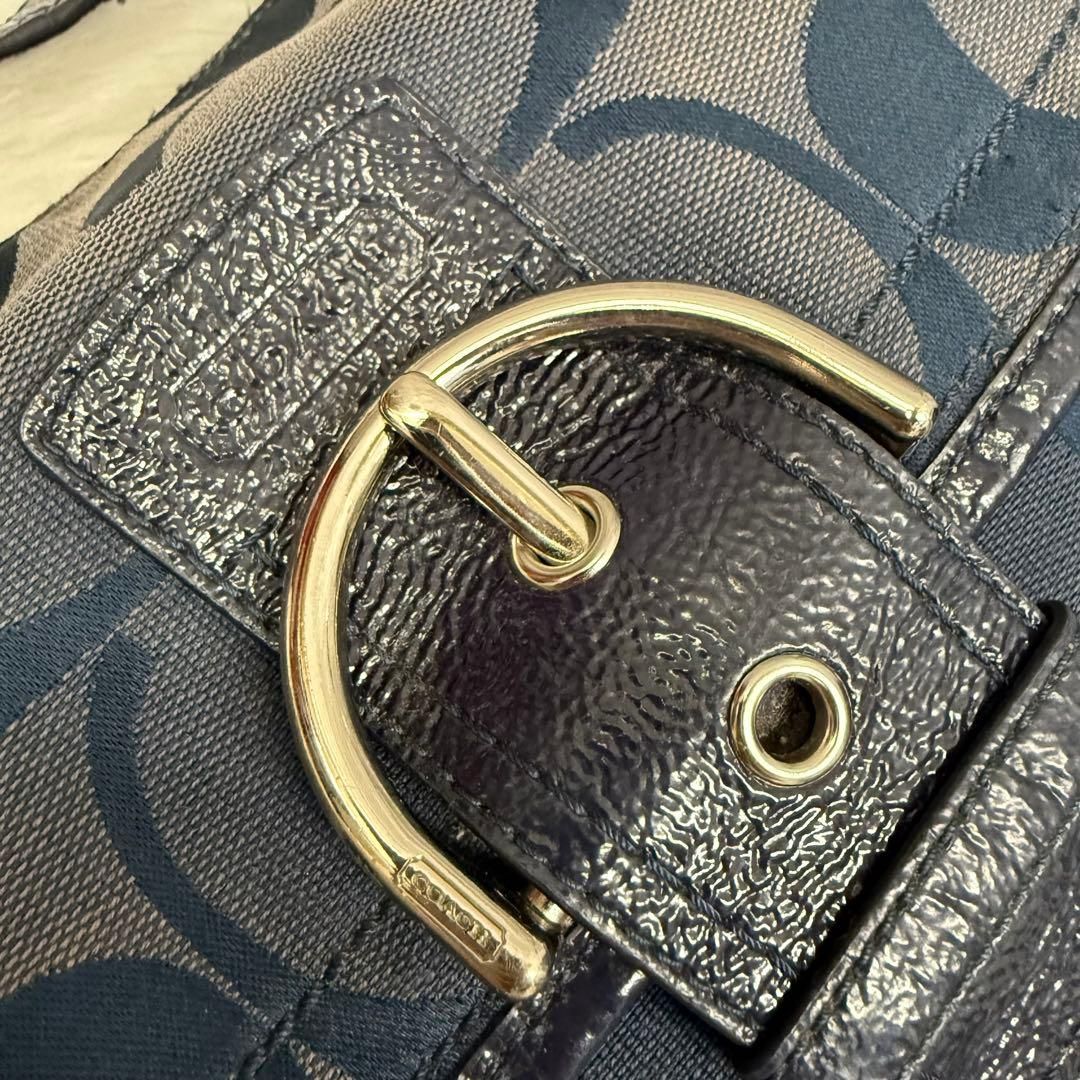 COACH コーチ レザーワンショルダーバッグ Y2Kシグネチャーキャンバス
