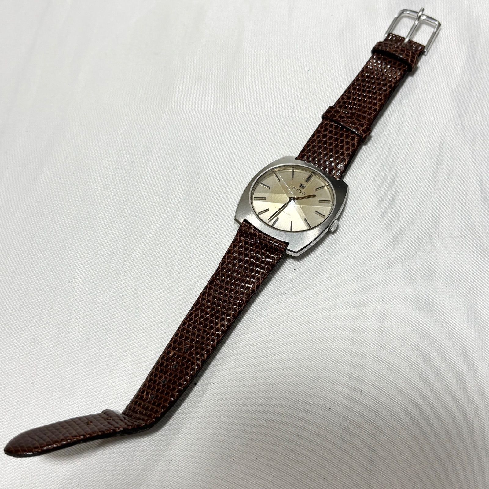 送料無料】WALTHAM/ウォルサム/Maxim/マキシム/手巻き腕時計/シルバー