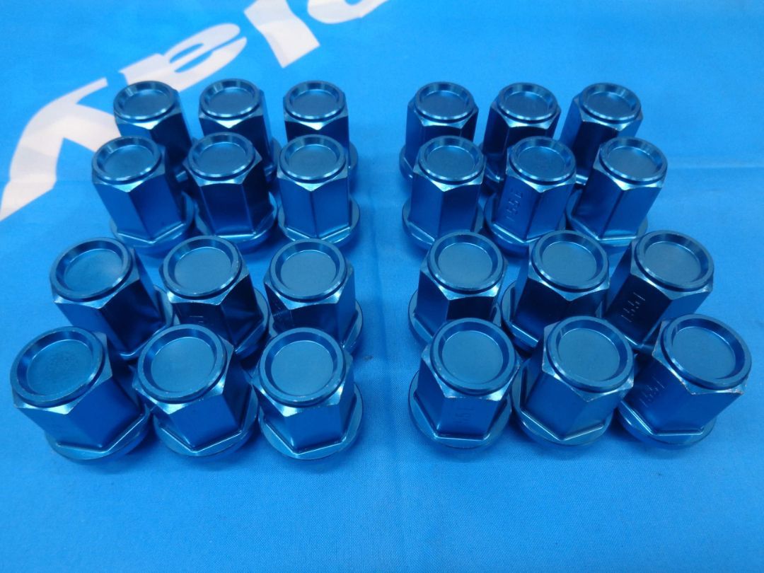 KYO-EI　キックス　レデュラー　レーシング　Kics　LEGGDURA　RACING　中古ナット　24個　Blue　atsugiM235