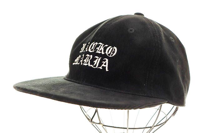 ワコマリア WACKO MARIA 22AW CORDUROY SNAPBACK CAP BLACK