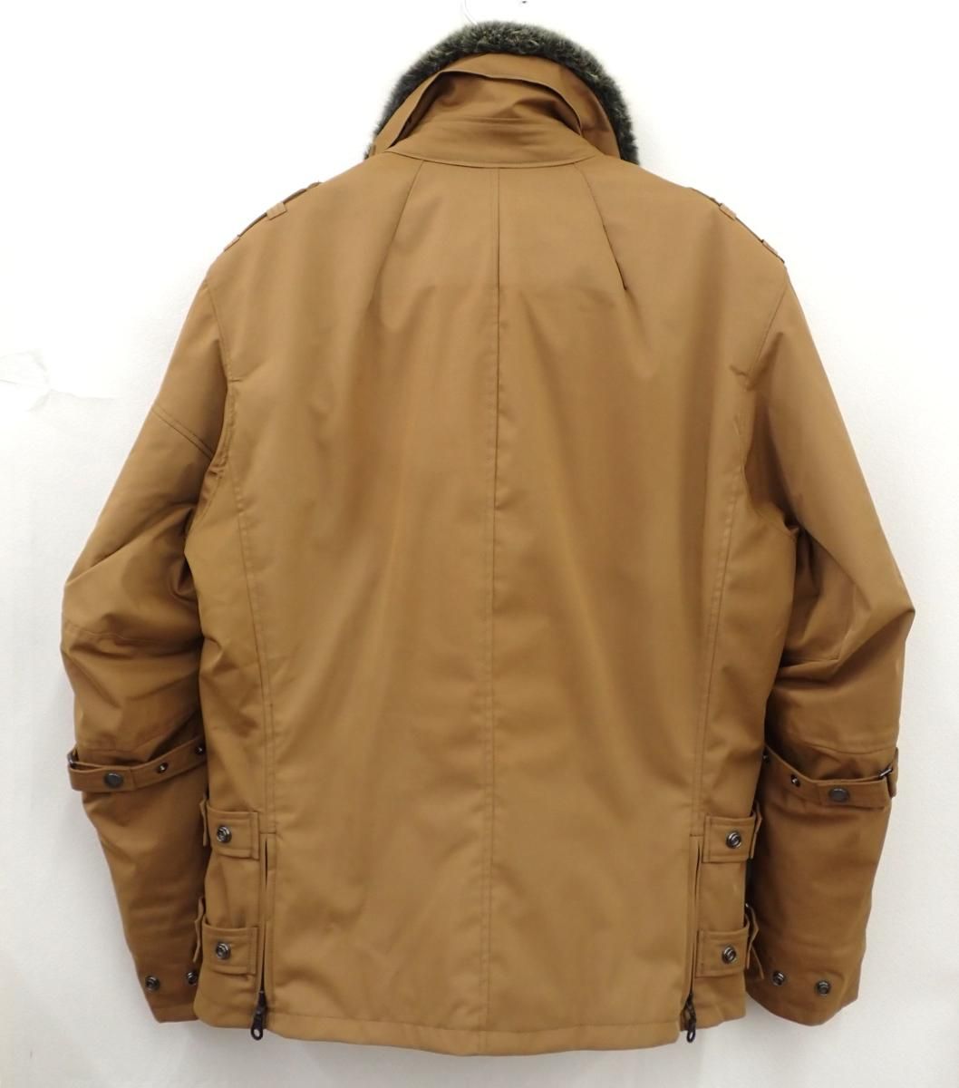 【中古】パワーエイジ PJ-22201 ファー付きジャケット+胸部プロテクター ☆8638☆POWERAGE パワーエイジ PJ-22201 FURライダース ジャケット M