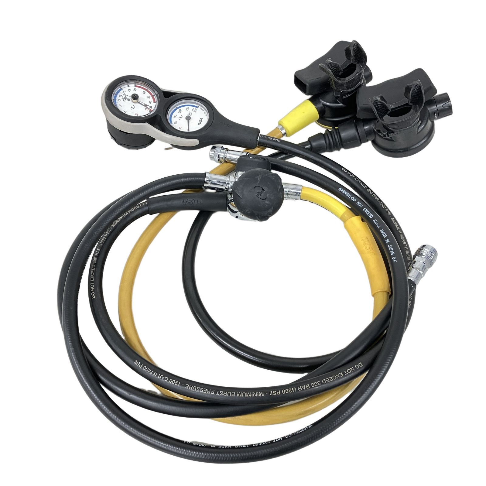 ツサ、レギュレーターホース、オクトパス TUSA EN250-2000 レギュレーター オクトパス コンソール ツサ ジャンク