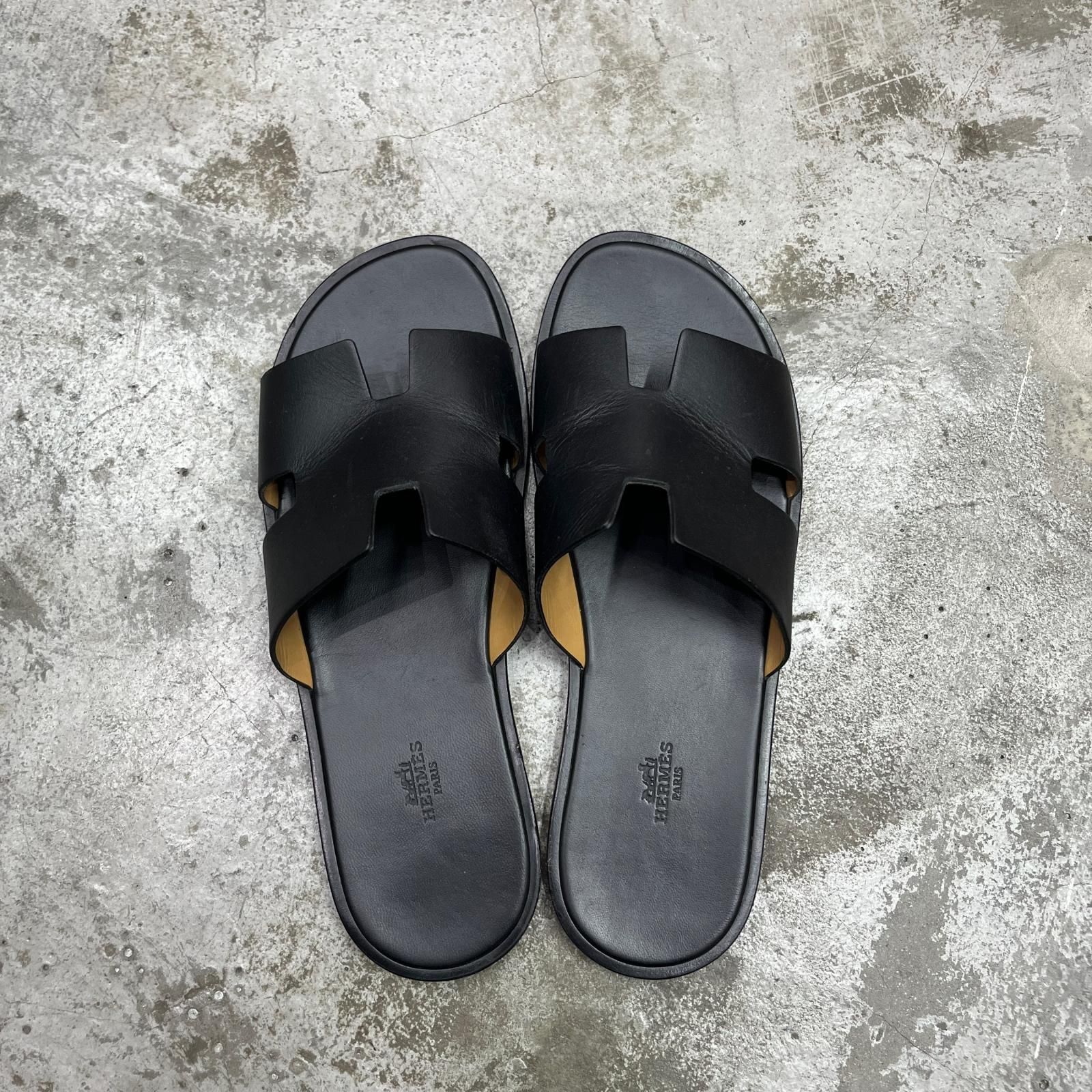参考上代132400円 HERMES イズミール レザー サンダル エルメス